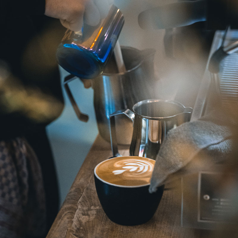 Cappuccino zum Frühstück im Konvent Lübeck